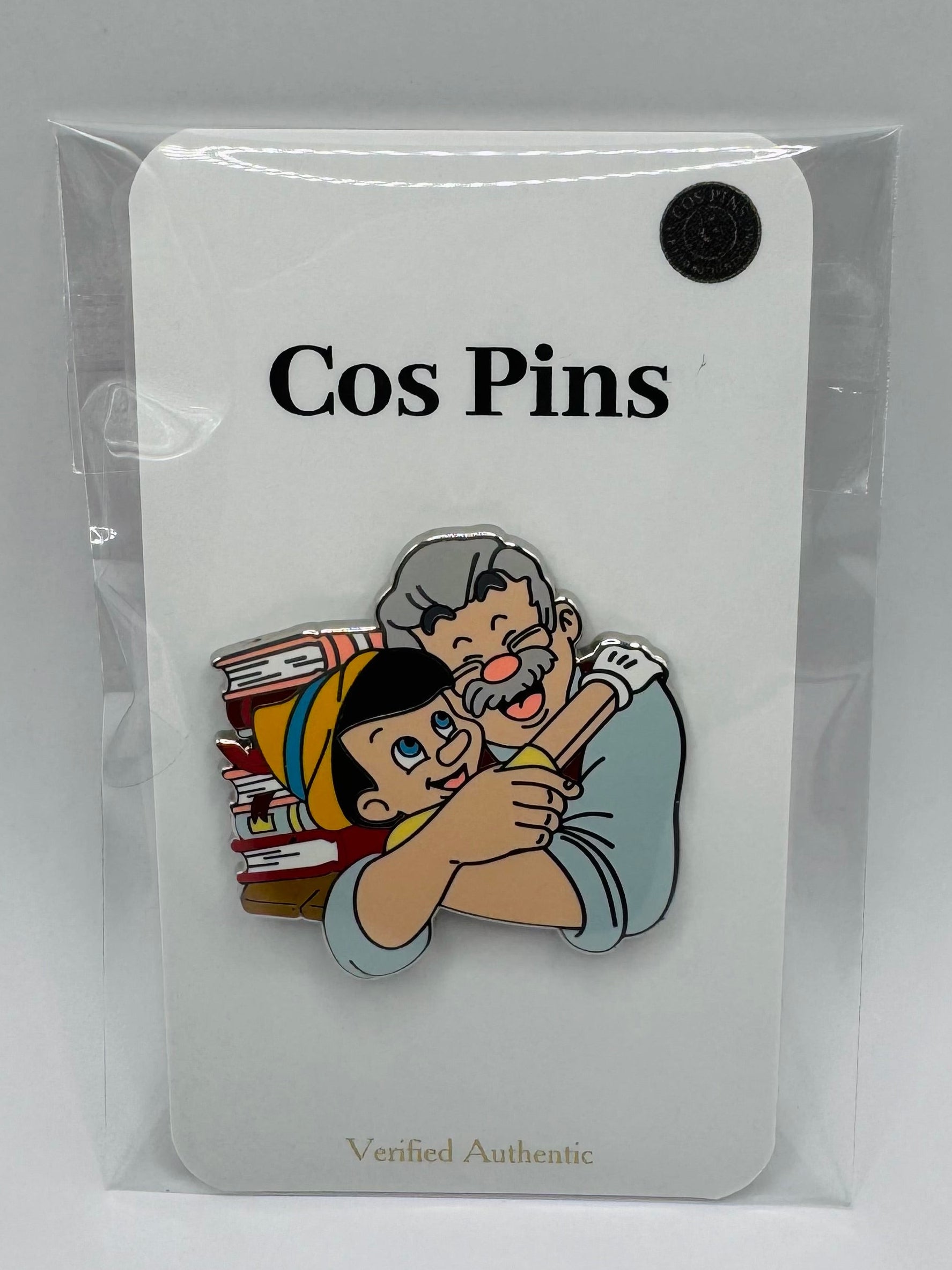 Pinocchio & Geppetto Hug Disney Trading Pin