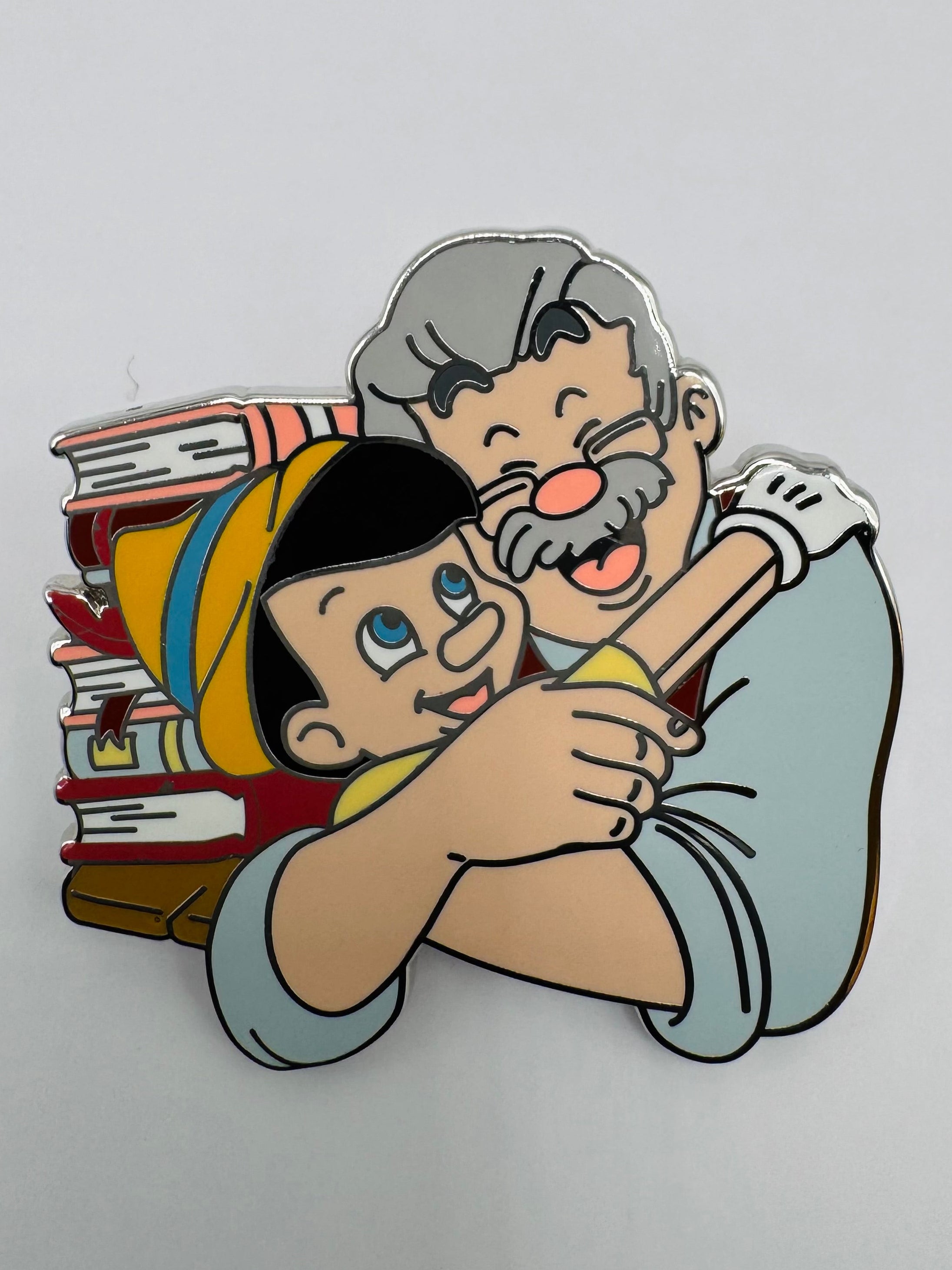 Pinocchio & Geppetto Hug Disney Trading Pin