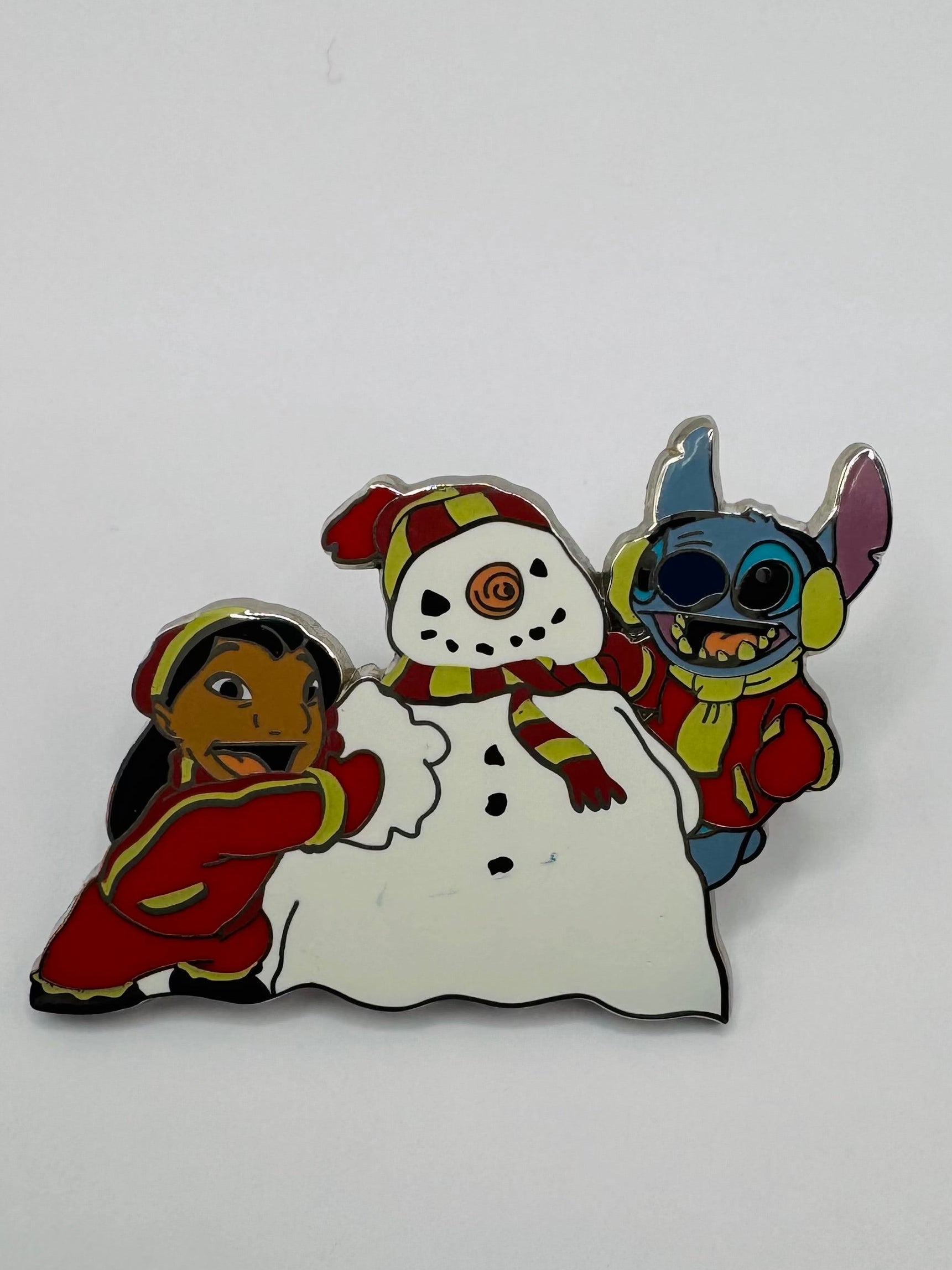 Lilo and Stitch Build a Snowman Disney Trading Pin
